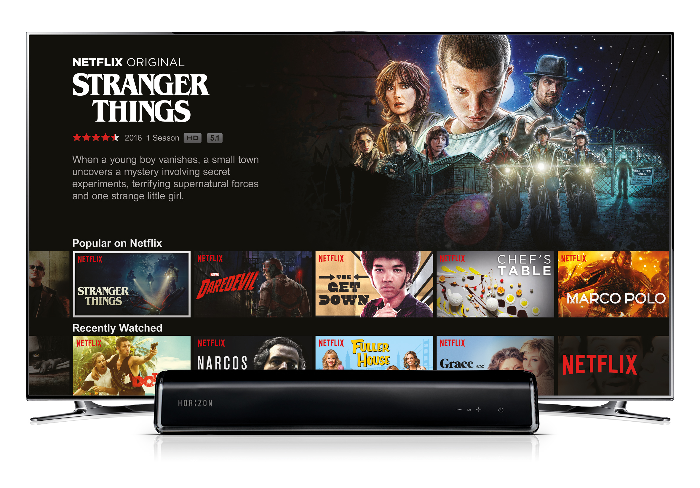 L'app Netflix maintenant disponible sur votre Horizon.
